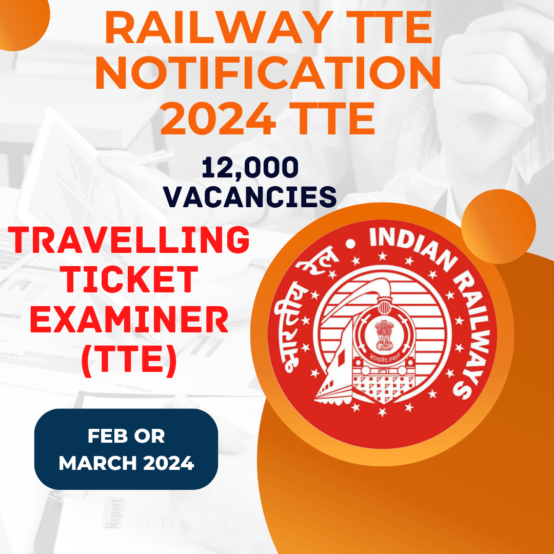 Apply for Railway TTE Recruitment Notification 2024, Qualifications