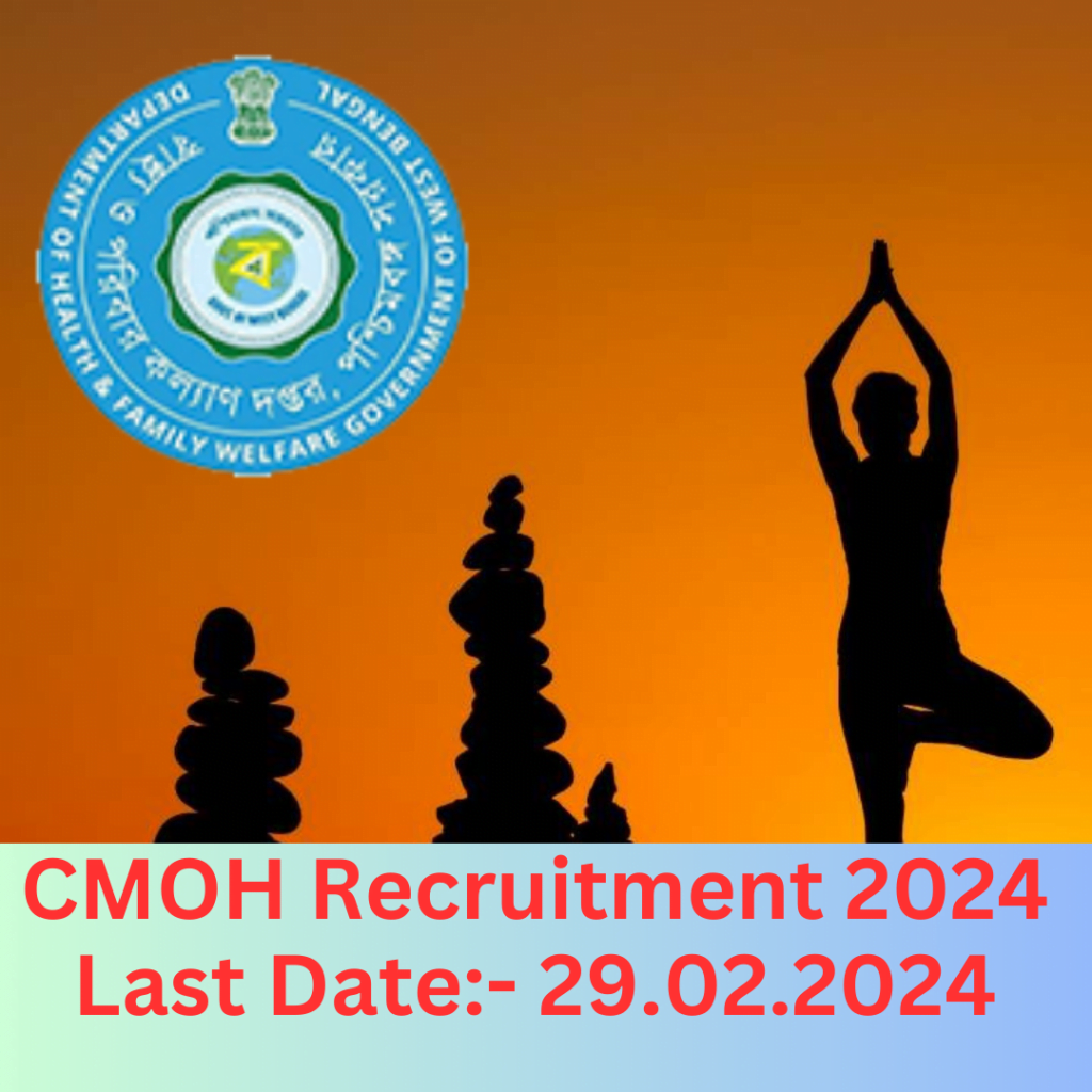 Chief Medical Officer of Health (CMOH) Purba Bardhaman is recruiting