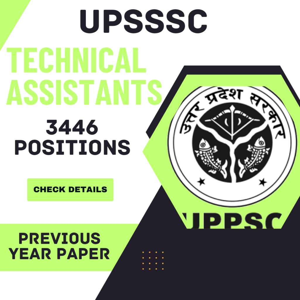 hiring of 3446 Agriculture Technical Assistants has been released by UPSSSC. There are permanent openings for the aforementioned position Uttar Pradesh Subordinate Service Selection Commission