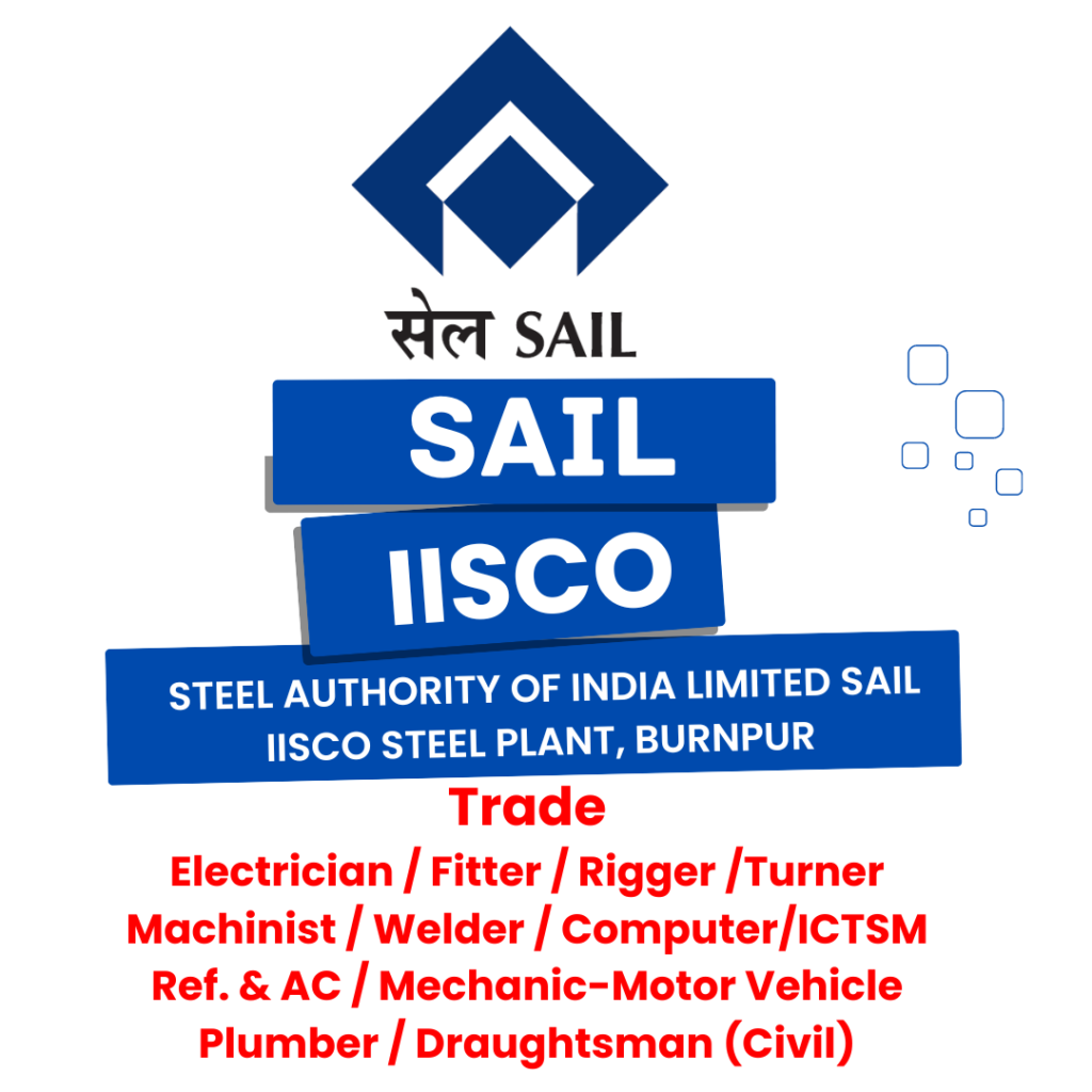 Steel Authority of India Limited SAIL IISCO Steel Plant, Burnpur invites online applications for 302 posts of Technician Apprentices. The apprenticeship training period will be of one year at IISCO Steel Plant, Burnpur.