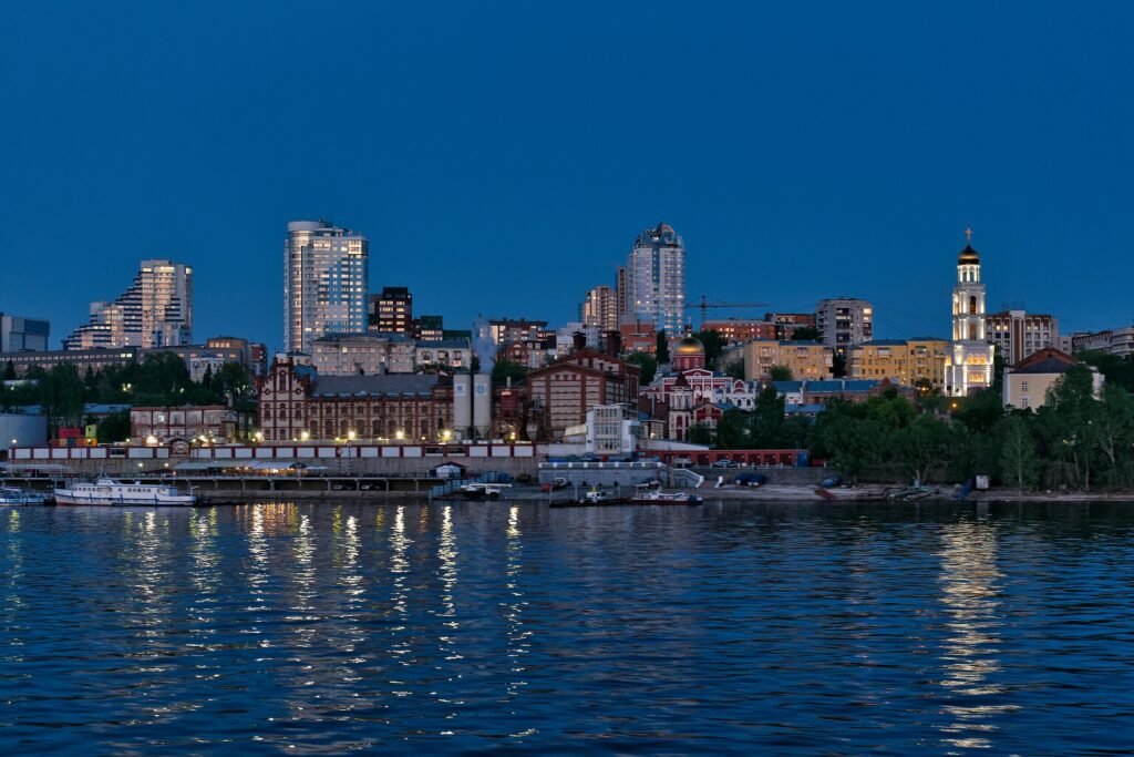 Top 10 Largest Cities In Russia By Population (2024) View of samara along the volga